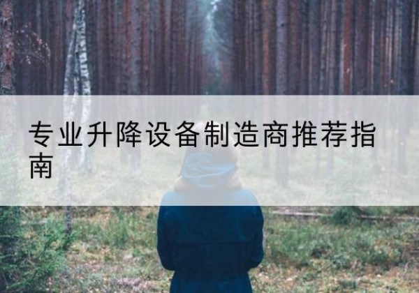 美姑电动剪叉升降平台厂家-专业升降设备制造商推荐指南